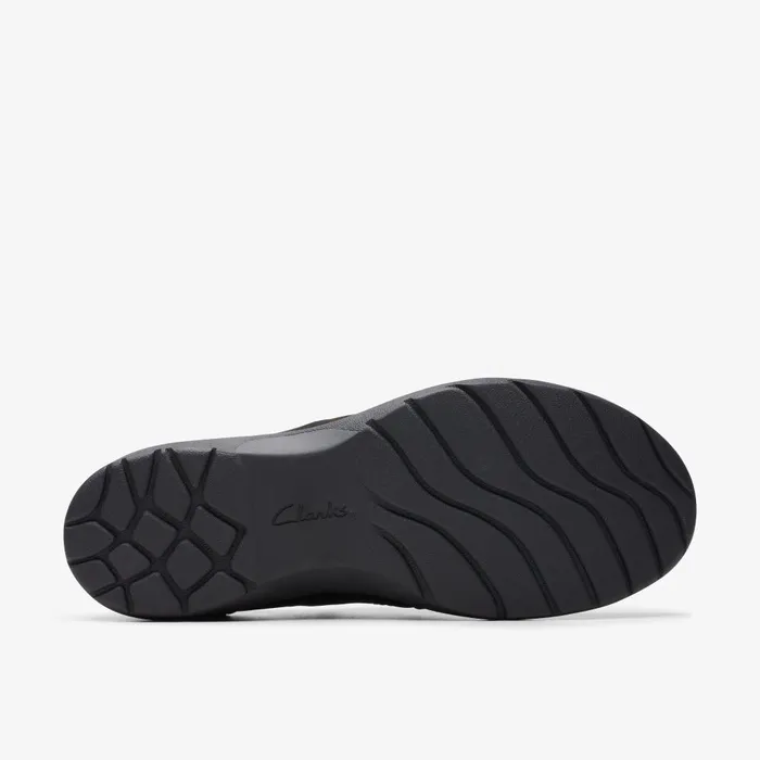 Carleigh Pearl Black Nubuck Women Clarks Clogs and Mules