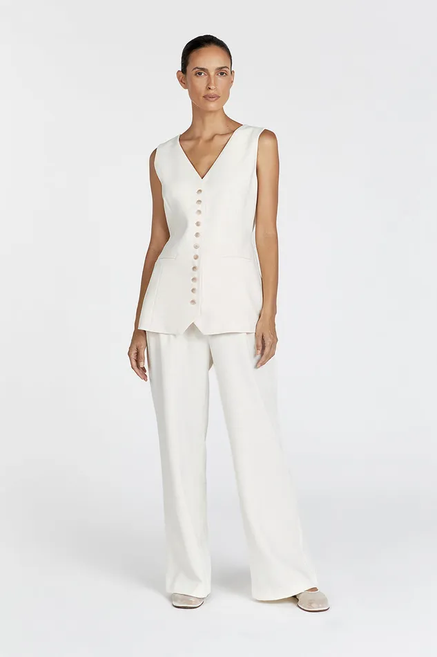 CELINE CREAM VEST Women DISSH Vests