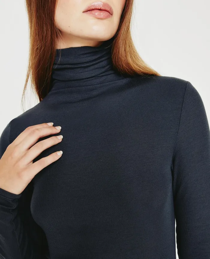 Chels Turtleneck Twilight Canal Women AG Jeans Tops and Shirts Chels Turtleneck Twilight Canal Women AG Jeans Tops and Shirts