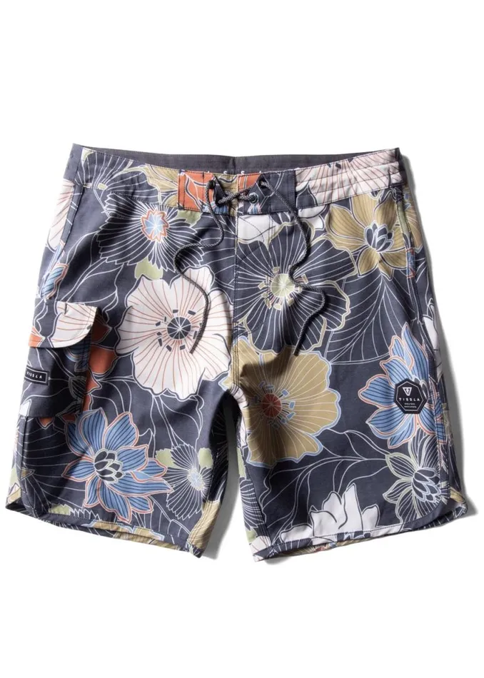 Chuns 185quot Boardshort Black Men Vissla Boardshorts