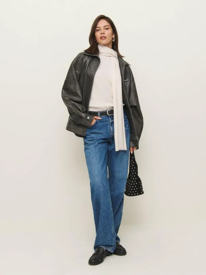 Clothing The Reformation Elena Cashmere Scarf Tank Gossamer