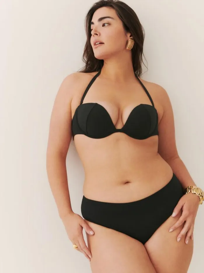 Clothing The Reformation Lago Bikini Top Black