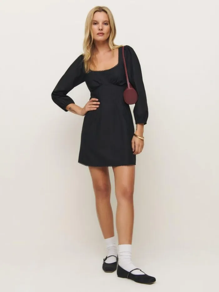 Clothing The Reformation Miara Dress Black