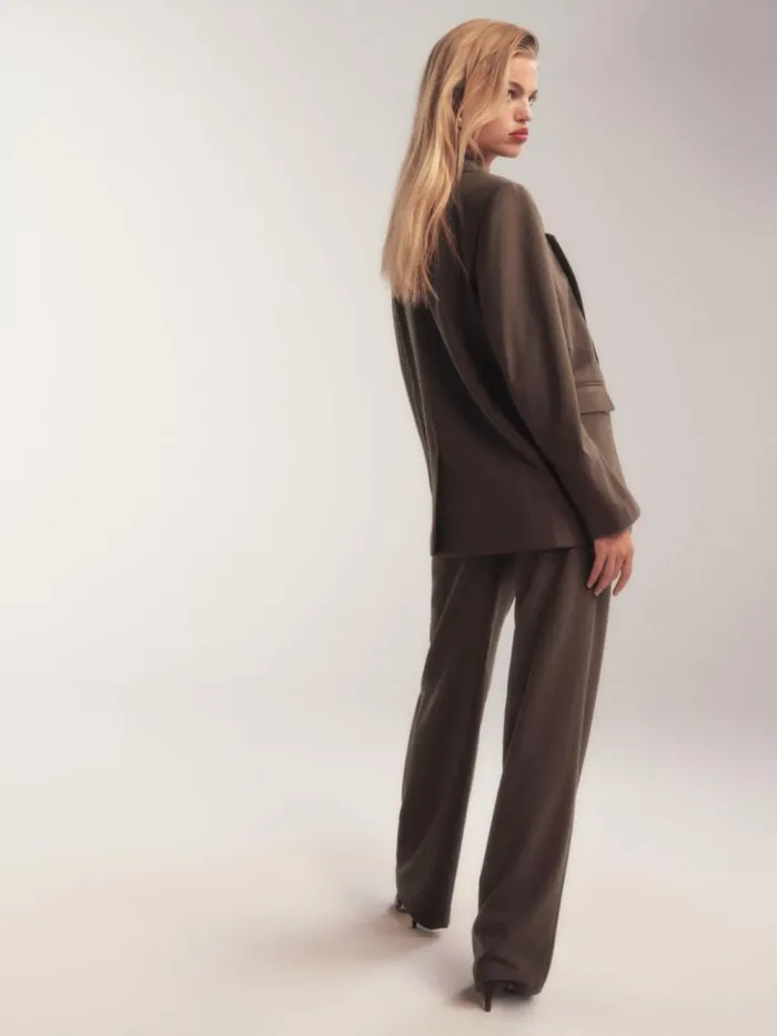 Clothing The Reformation Parker Oversized Blazer Brown