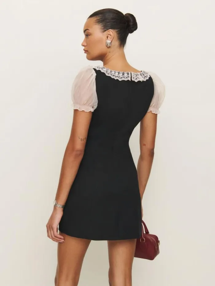 Clothing The Reformation Petites Bunny Dress Black