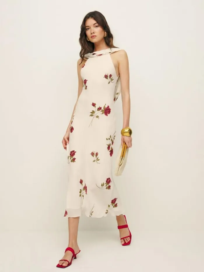 Clothing The Reformation Portia Dress American Beauty