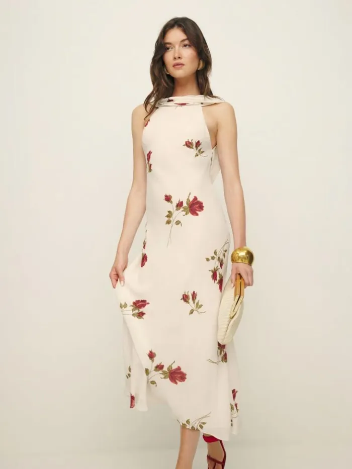 Clothing The Reformation Portia Dress American Beauty