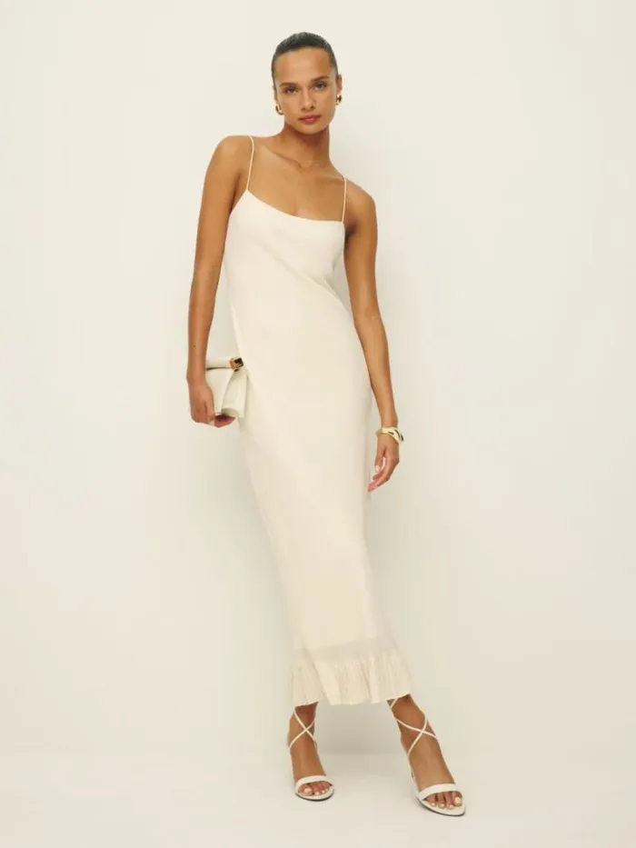 Clothing The Reformation Suki Dress Fior Di Latte