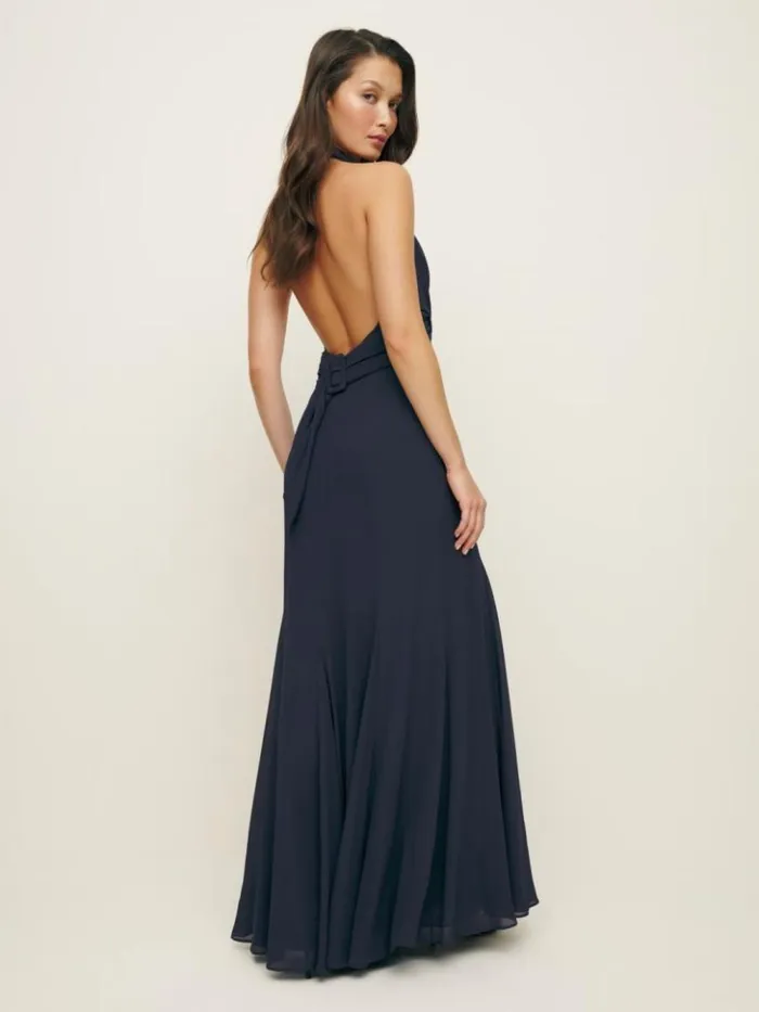 ClothingWeddings The Reformation Ezria Dress Navy
