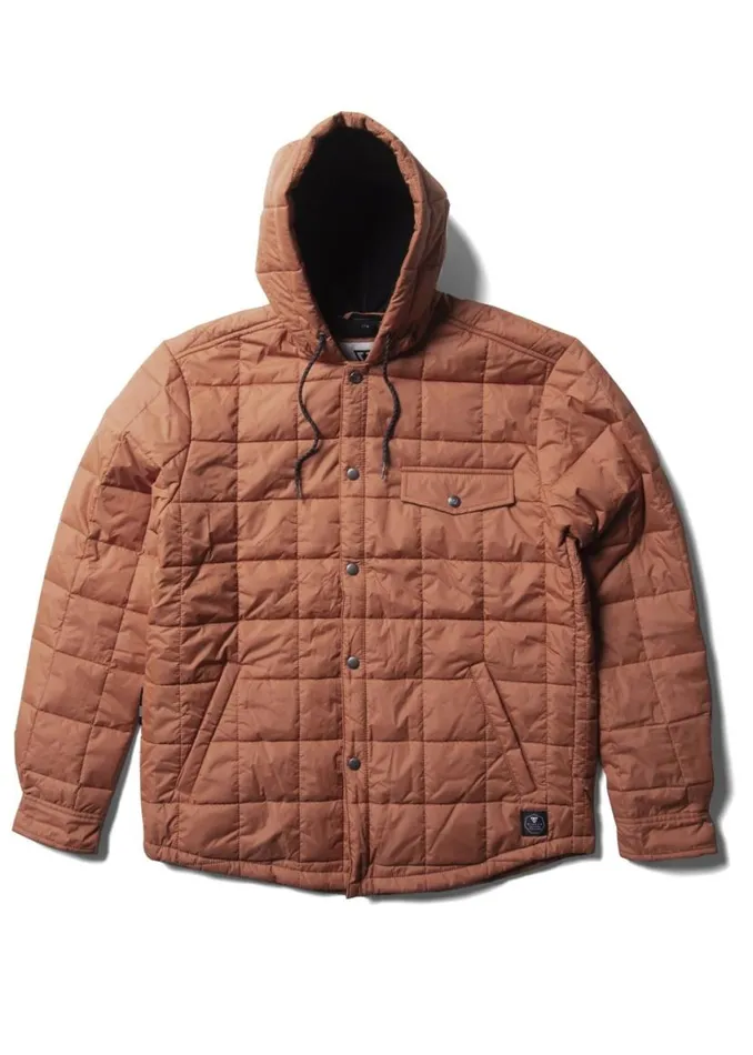Cronkite Ii Eco Hooded Jacket Terracotta Men Vissla Jackets