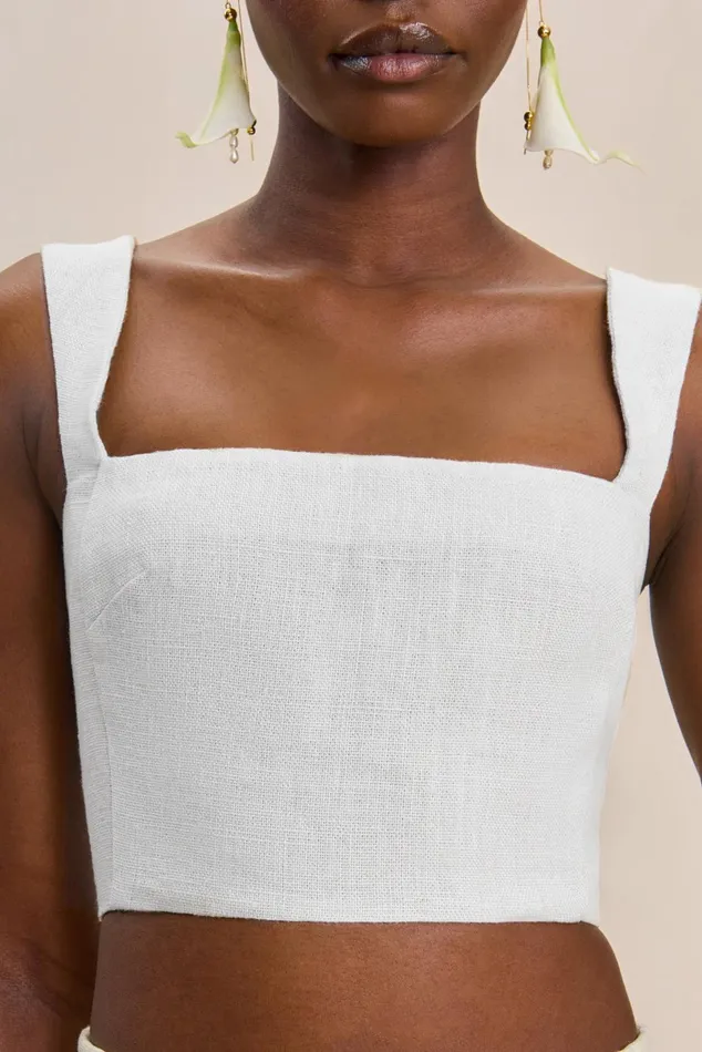 Cult Gaia Camilla Top Off White Women Tops