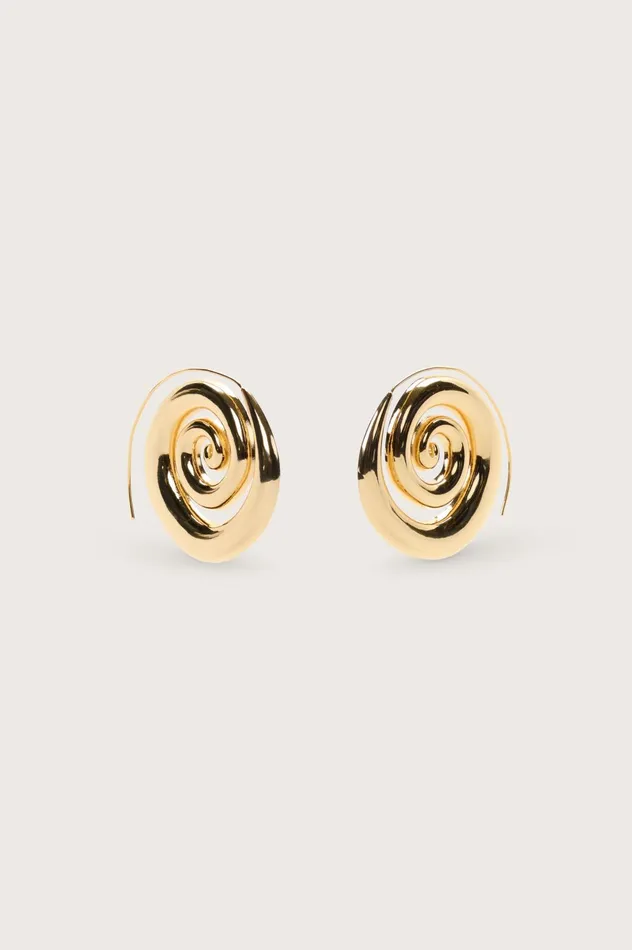Cult Gaia Cassia Earring Shiny Brass Women Jewelry