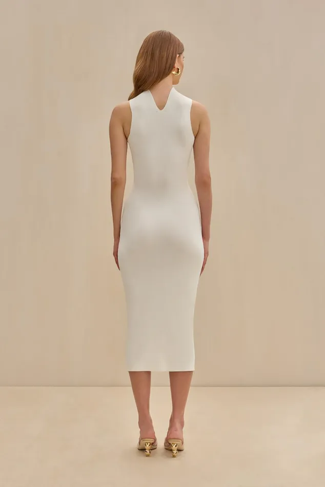 Cult Gaia Cristos Knit Dress Off White Women Dresses