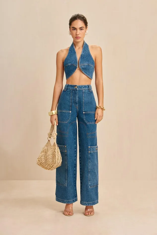 Cult Gaia Diem Top Indigo Women Tops Cult Gaia Diem Top Indigo Women Tops