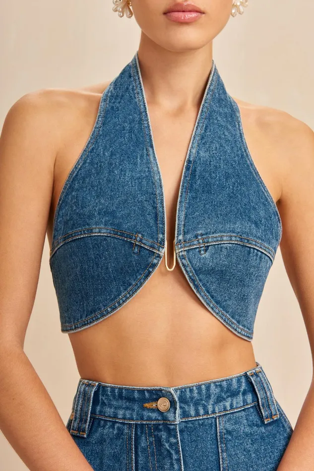 Cult Gaia Diem Top Indigo Women Tops Cult Gaia Diem Top Indigo Women Tops
