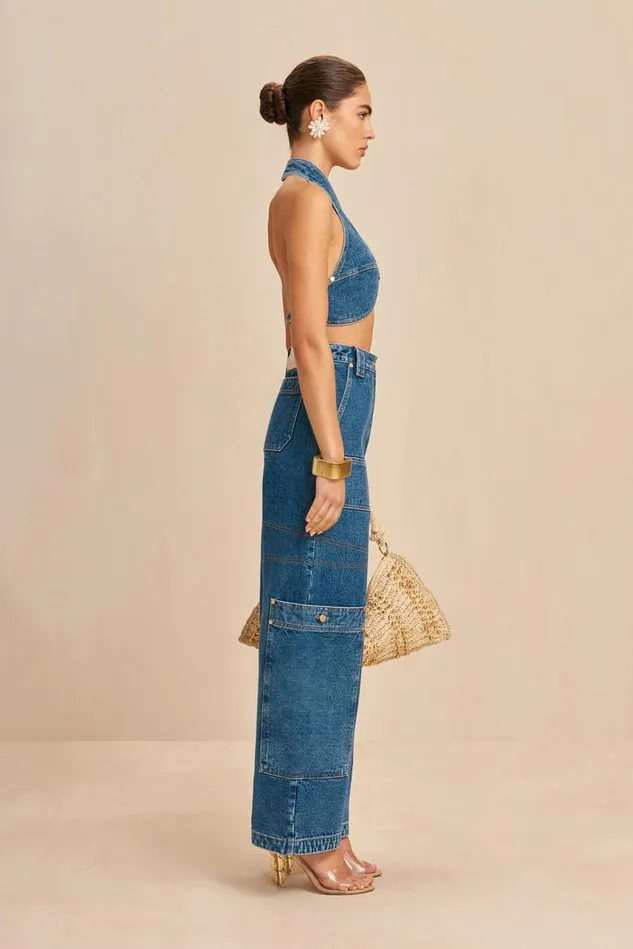 Cult Gaia Diem Top Indigo Women Tops Cult Gaia Diem Top Indigo Women Tops
