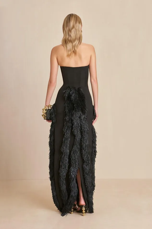 Cult Gaia Freya Gown Black Women Dresses Cult Gaia Freya Gown Black Women Dresses