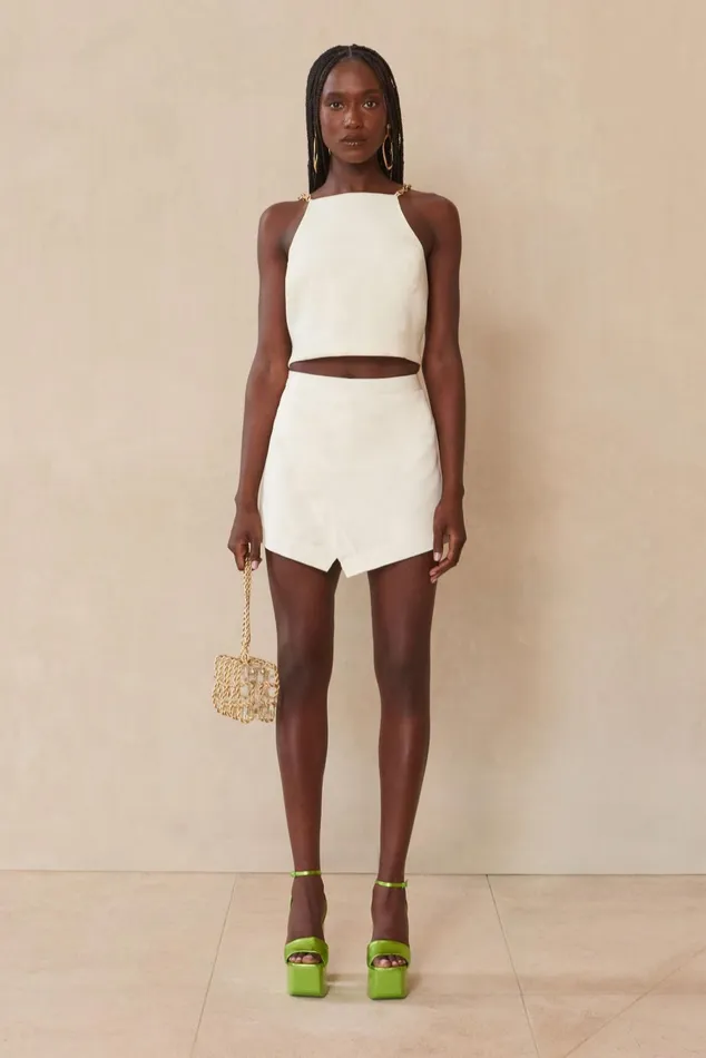 Cult Gaia Joey Top Off White Women Tops Cult Gaia Joey Top Off White Women Tops