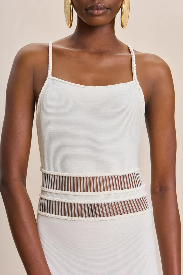 Cult Gaia Kiki Knit Dress Off White Women Knits