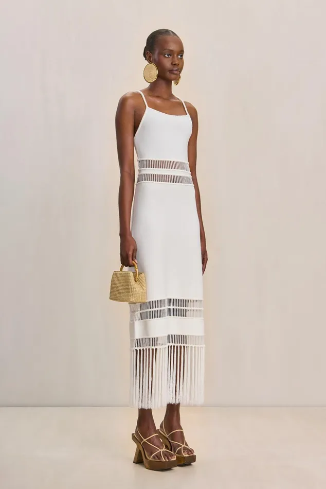 Cult Gaia Kiki Knit Dress Off White Women Knits