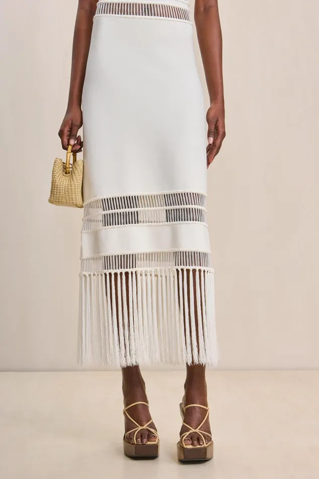 Cult Gaia Kiki Knit Dress Off White Women Knits