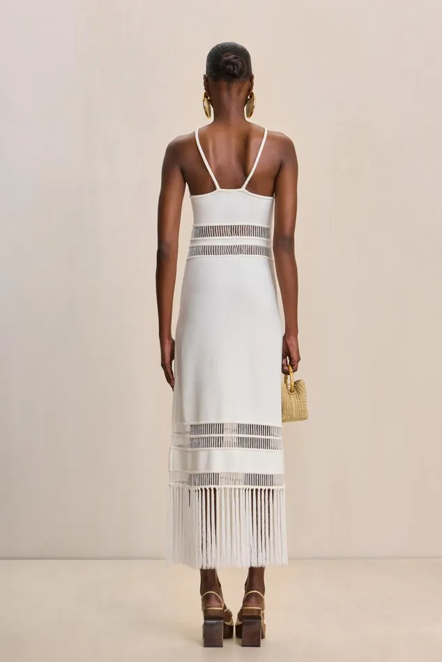 Cult Gaia Kiki Knit Dress Off White Women Knits