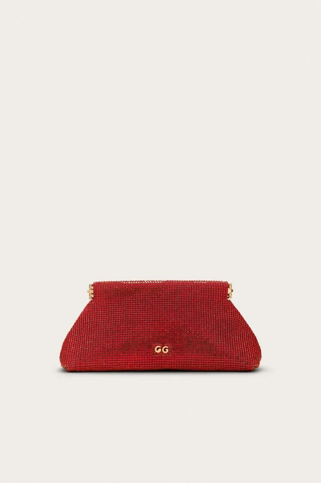 Cult Gaia Lillia Mini Clutch Garnet Women Clutches