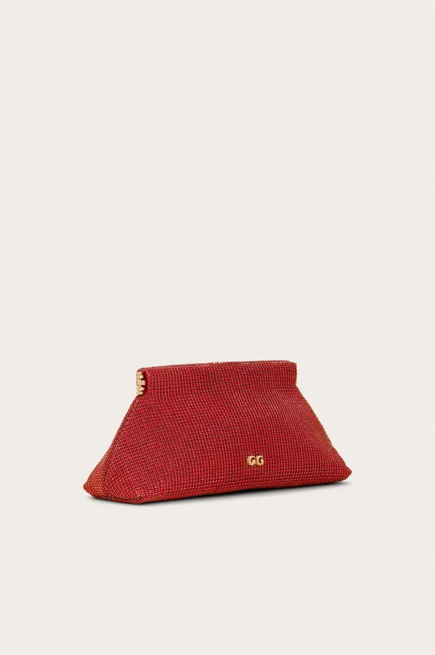 Cult Gaia Lillia Mini Clutch Garnet Women Clutches