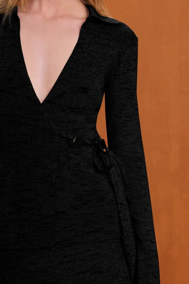 Cult Gaia Marley Knit Cardigan Black Women Knits