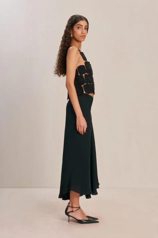 Cult Gaia Reia Top Black Women Tops