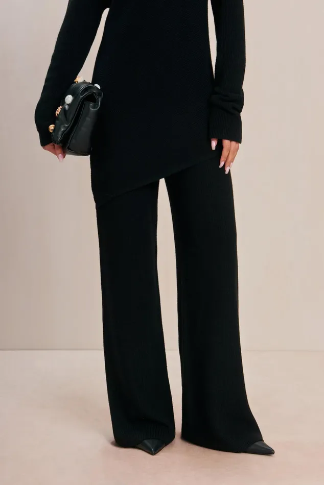 Cult Gaia Sudi Knit Pant Black Women Bottoms
