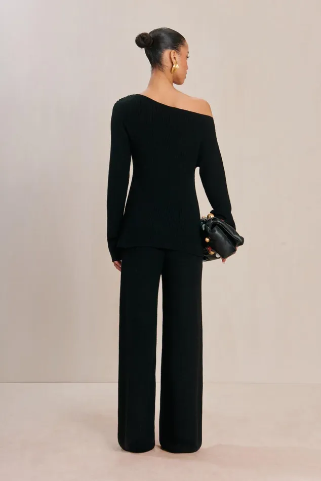 Cult Gaia Sudi Knit Pant Black Women Bottoms
