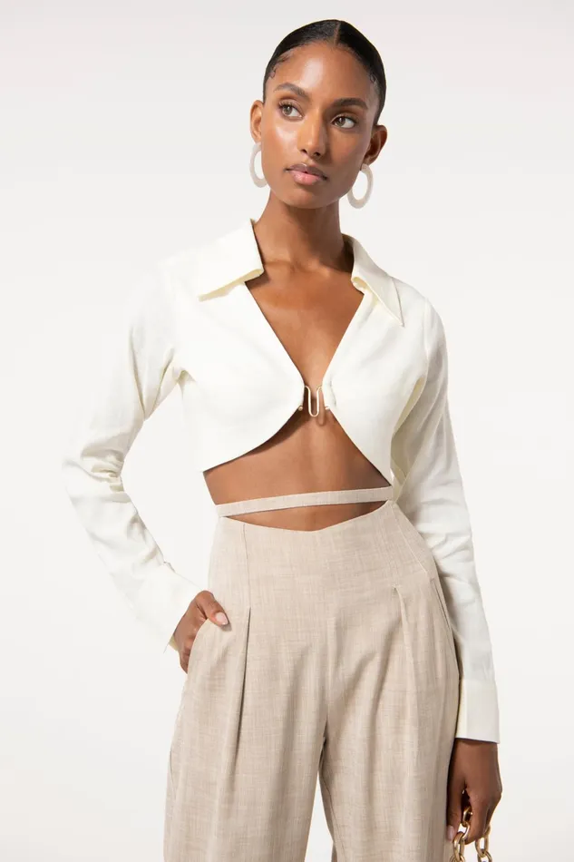 Cult Gaia Tasha Pant Ecru Women Bottoms Cult Gaia Tasha Pant Ecru Women Bottoms