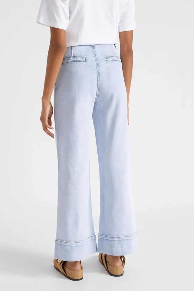 Denim Woman Seed Heritage Core Wide Leg Pocket Jean Pacific Wash