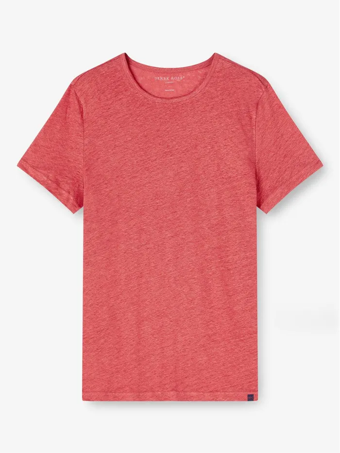 Derek Rose TShirt Jordan Linen Soft Red Men Short Sleeve TShirts