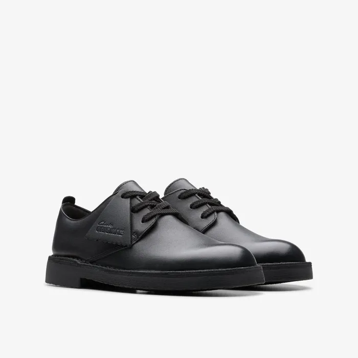 Desert London Older Black Kids Clarks Originals