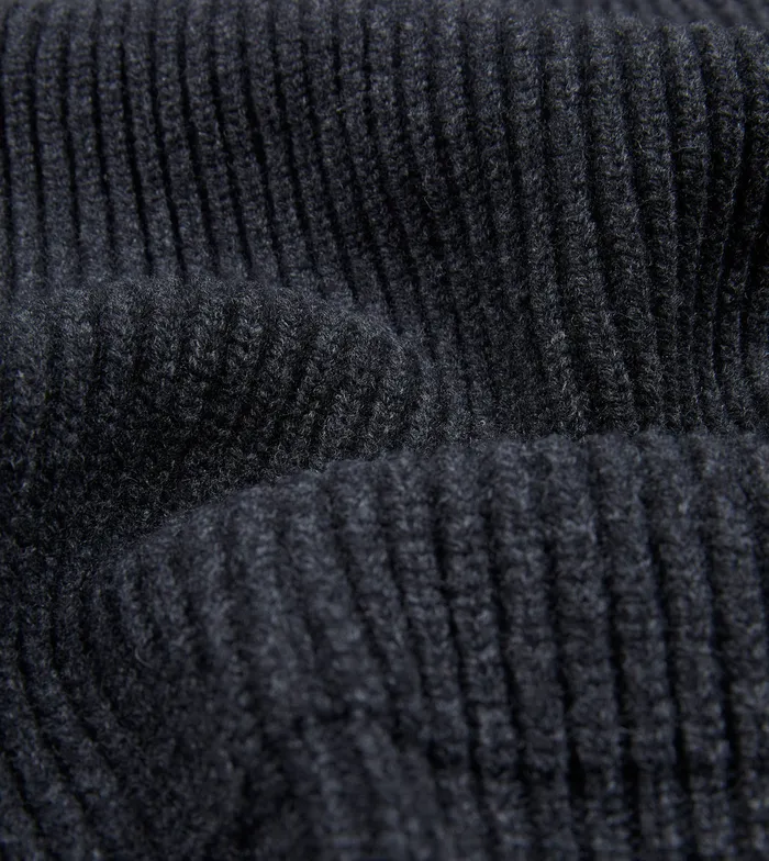 Drake039s Charcoal Lambswool 6Ply Shawl Collar Cardigan Men Knitwear