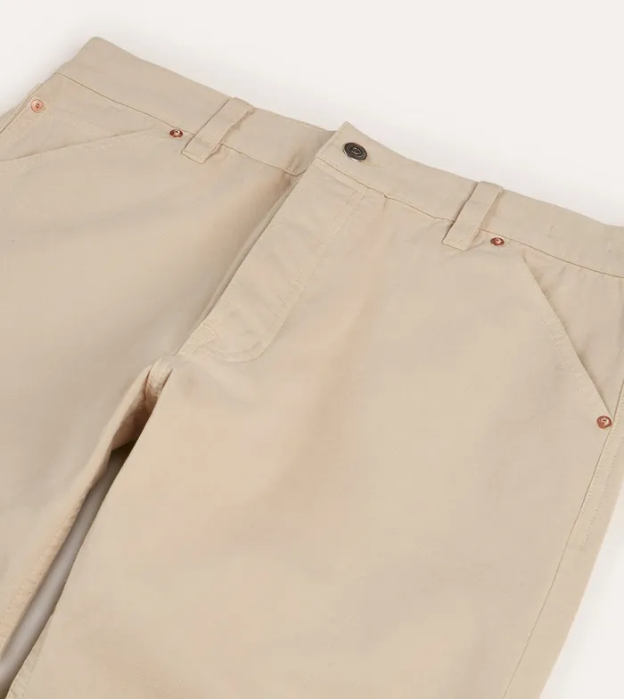 Drake039s Ecru Lightweight Cotton Canvas FivePocket Jeans Men Trousers Drake039s Ecru Lightweight Cotton Canvas FivePocket Jeans Men Trousers