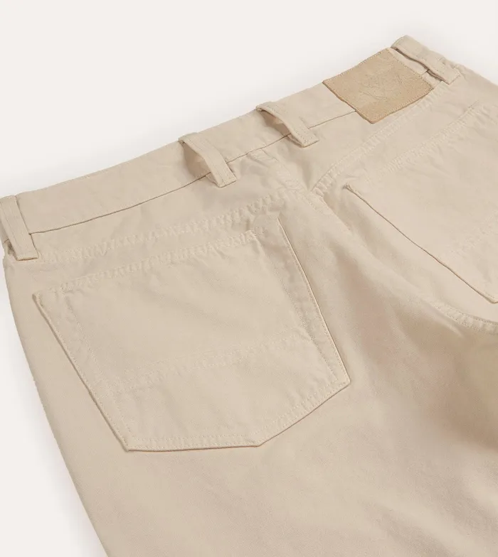 Drake039s Ecru Lightweight Cotton Canvas FivePocket Jeans Men Trousers Drake039s Ecru Lightweight Cotton Canvas FivePocket Jeans Men Trousers