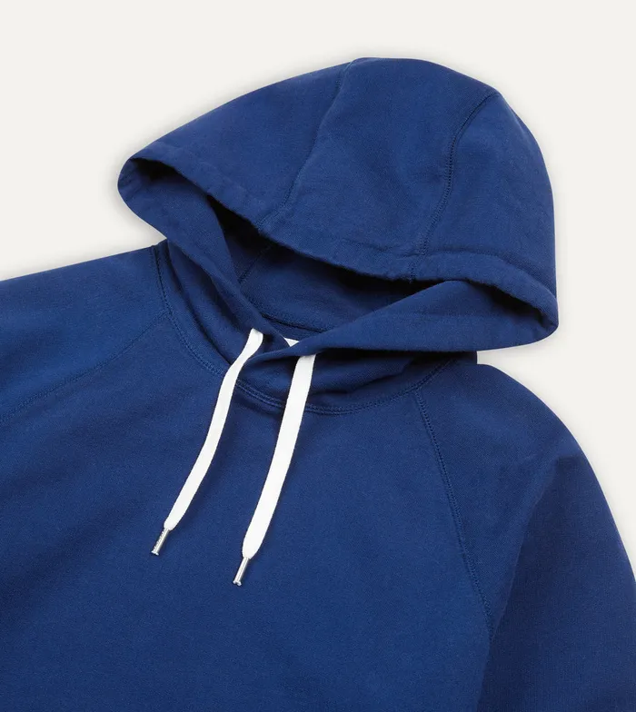 Drake039s Navy Cotton Hooded Sweatshirt Men Polos and Sweatshirts