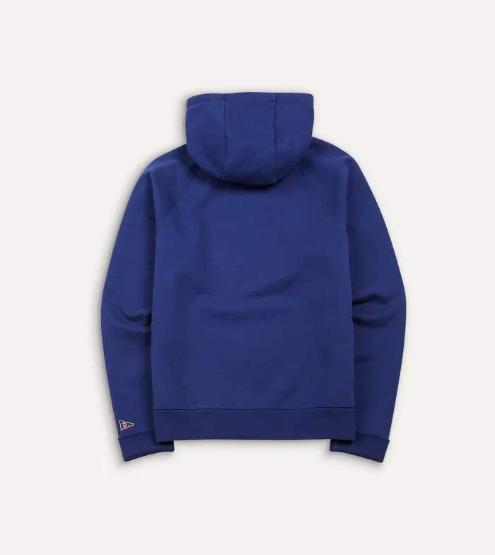 Drake039s Navy Cotton Hooded Sweatshirt Men Polos and Sweatshirts