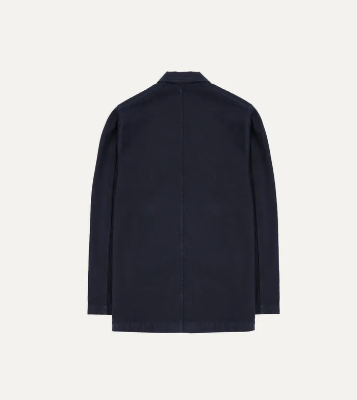 Drake039s Navy Heavy Twill Cotton FivePocket Chore Jacket Men Coats and Jackets