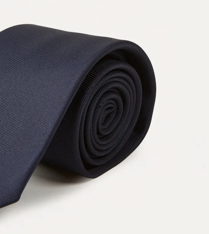 Drake039s Navy Silk Twill Tipped Tie Men Plain Ties Drake039s Navy Silk Twill Tipped Tie Men Plain Ties