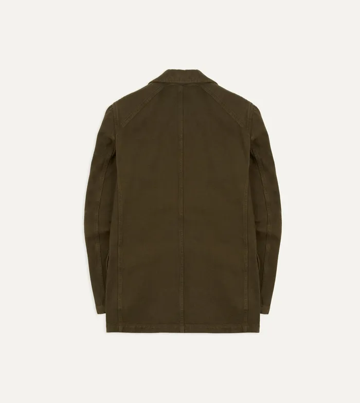 Drake039s Olive Heavy Cotton Twill Games Blazer Mk I Men Blazers