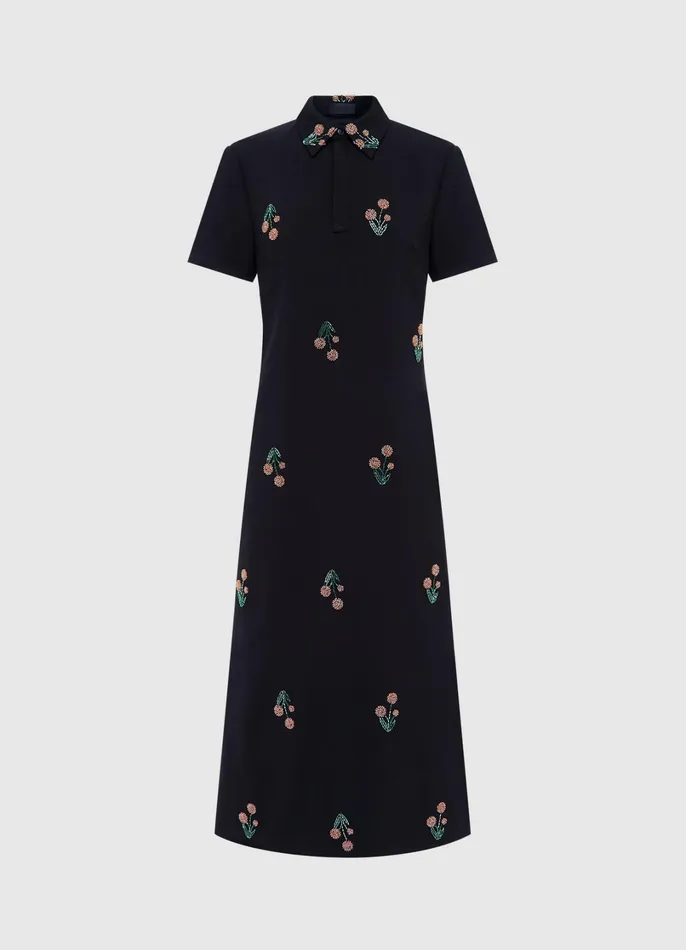 Dresses and Jumpsuits Women LEO LIN Nadene Embellished Shirt Midi Dress 8211 Wildflower Beading Dresses and Jumpsuits Women LEO LIN Nadene Embellished Shirt Midi Dress 8211 Wildflower Beading