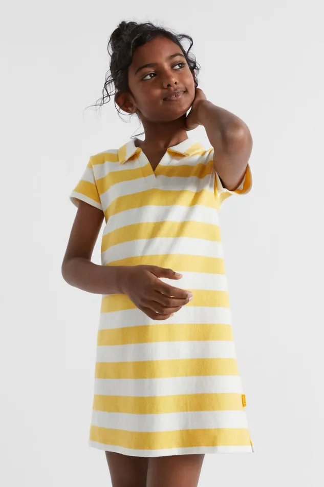 Dresses Girl Seed Heritage Core Rugby Dress Sunshine Stripe
