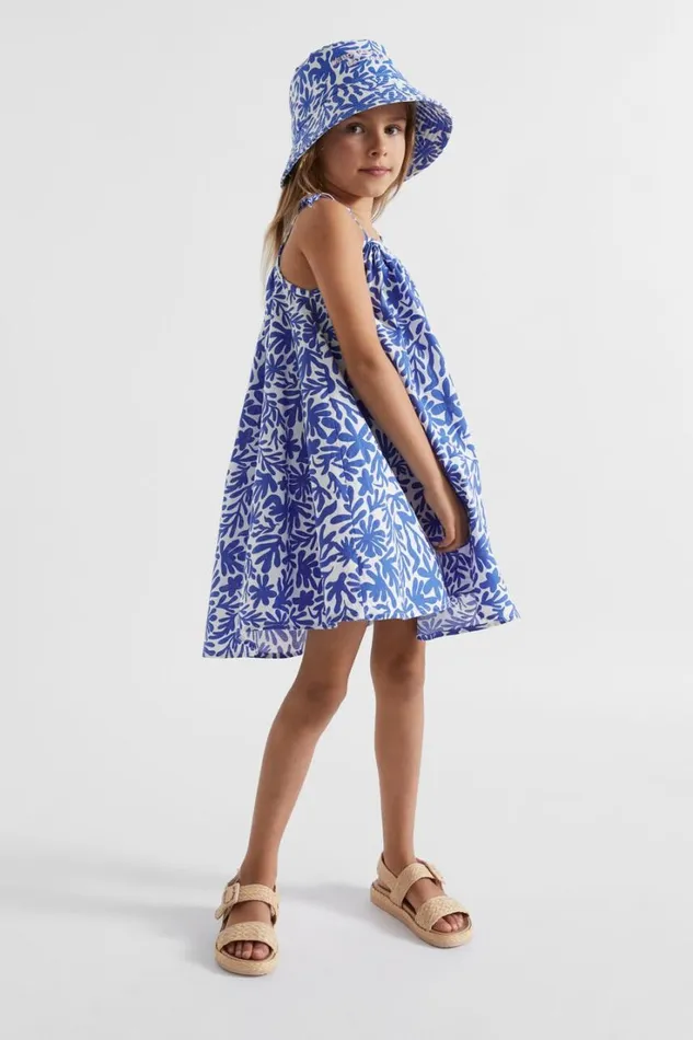 Dresses Girl Seed Heritage Marine Yardage Dress Marine