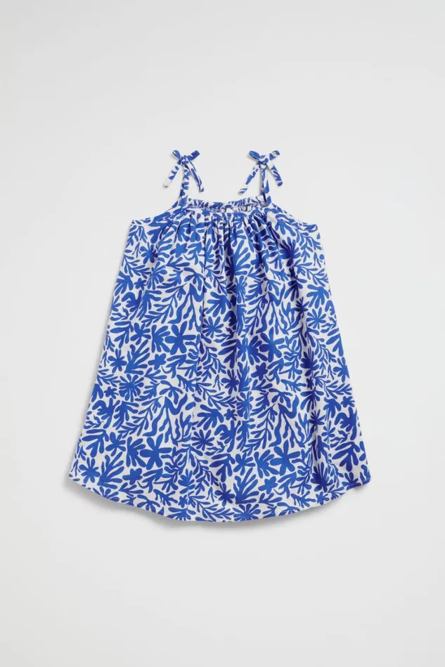 Dresses Girl Seed Heritage Marine Yardage Dress Marine
