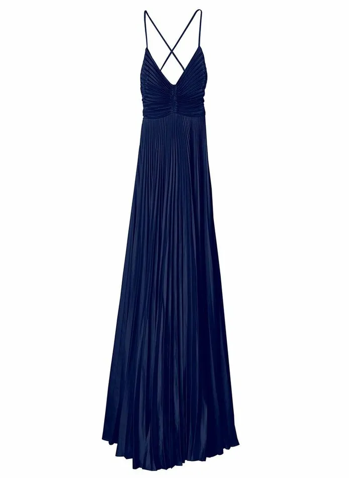 Dresses Women ALC Aries Satin Pleated Dress Riviera Dresses Women ALC Aries Satin Pleated Dress Riviera