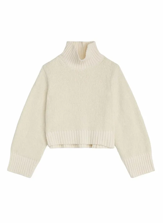Dresses Women ALC Theo Wool Turtleneck Sweater White Dresses Women ALC Theo Wool Turtleneck Sweater White